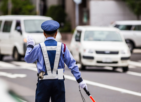 前を見てしっかり誘導！！